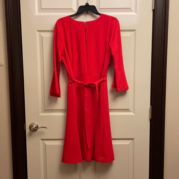 Ann Taylor Dresses & Skirts - Red Ann Taylor Bell Sleeve Dress- Size 8- NWT